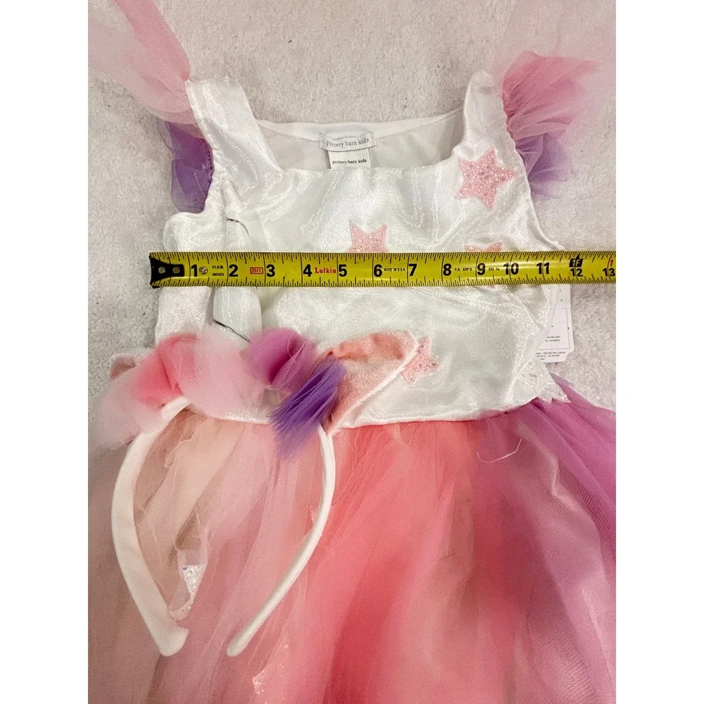 Pottery Barn Kids Light Up Unicorn Tutu Costume Set 3pc Girls Size 7-8 Pink - Picture 9 of 10